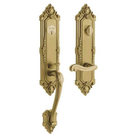 Baldwin Entry Handlesets Lifetime Brass 6426.003.RENT